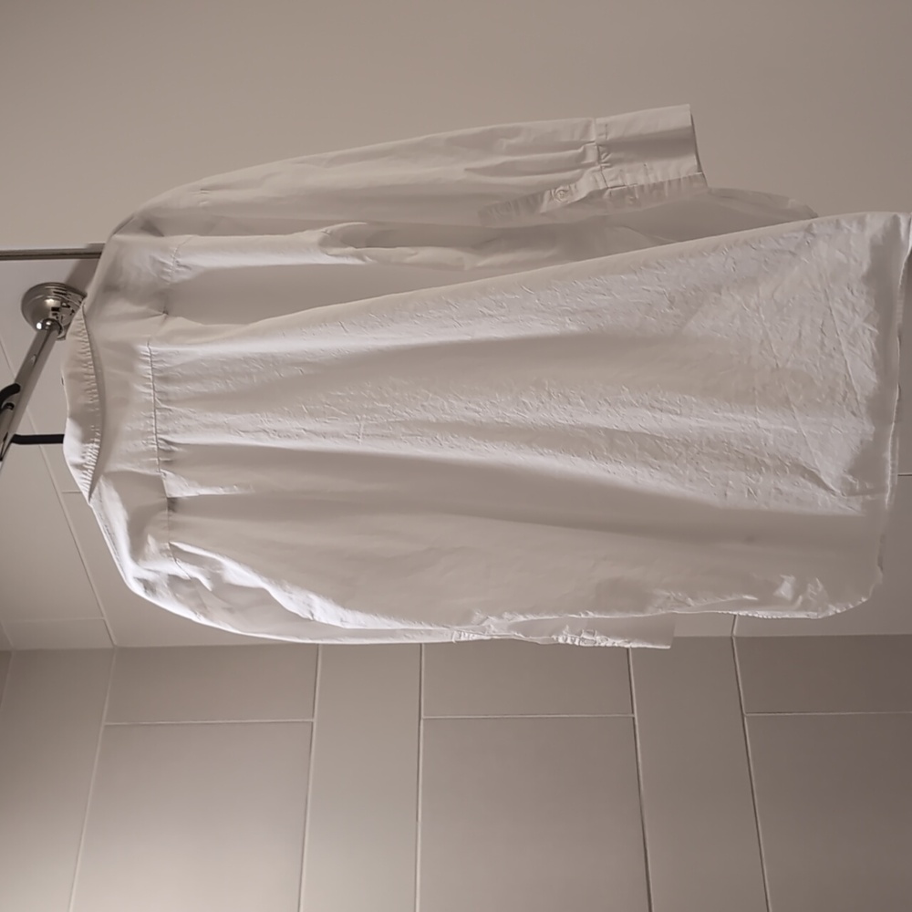 100% Cotton Mango Crisp White Oversized Shirt - Picture 2 of 7